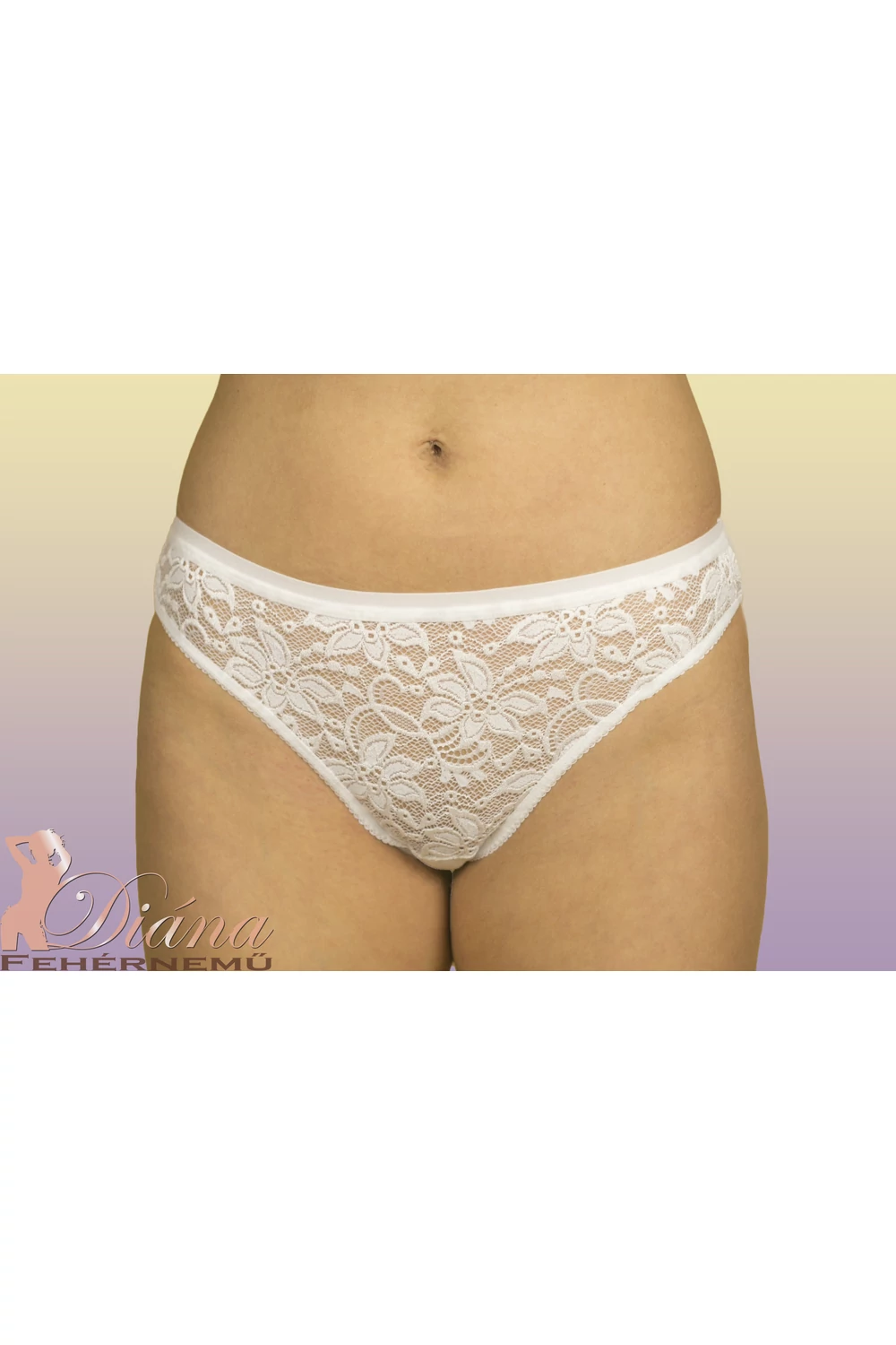 Dámske  bavlnené nohavičky s čipkou na prednej časti Dámske  bavlnené nohavičky s čipkou na prednej časti